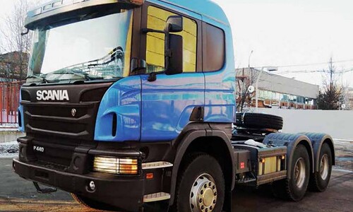 Лесовоз Scania P440 6×4 off-road